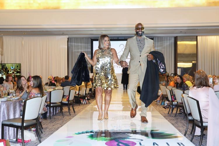 Val Warner and husband Jobba Maxey Jr., modeling Macy's MyStylist. (Photo by Mila Samokhina)
