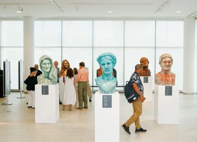 Hellenic Heads exhibit opens at the National Hellenic Museum