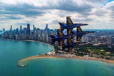 The U.S. Navy Blue Angels will perform solo at this year's Chicago Air & Water Show.
