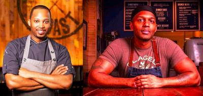 Chefs Cedric Harden and Darnell Reed.