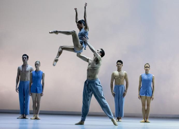 The Joffrey Ballet performs 'Yonder Blue' by Andrew McNicol. (Photo by Cheryl Mann)