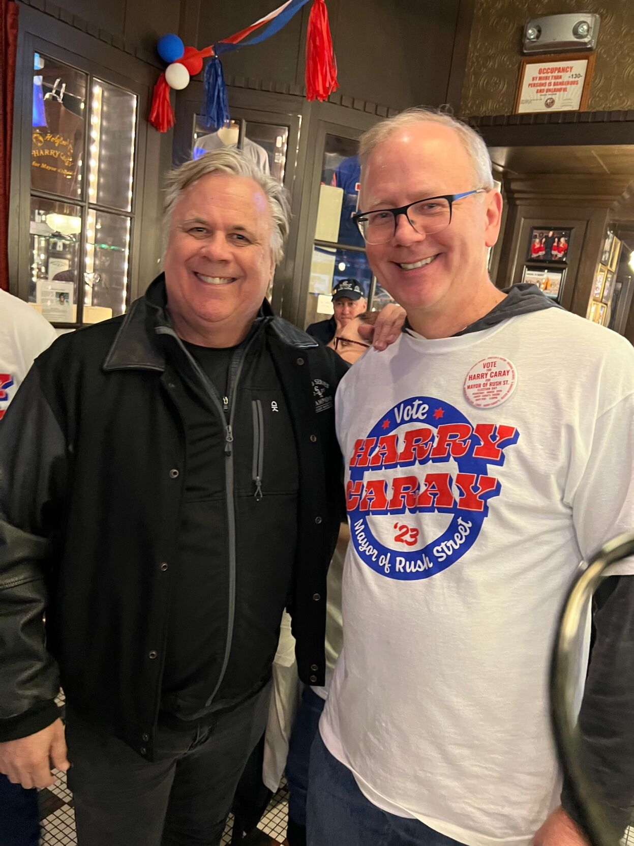Film critic Richard Roeper and Grant DePorter.