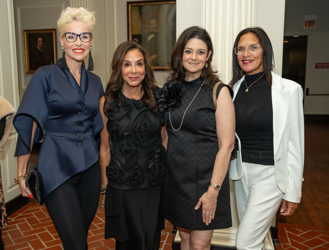 Designer Sylwia Wilczynska, Tracey DiBuono, Paula Borg and Julia Jacobs. (Photos by Allen Bourgeois and Alex Callejo)