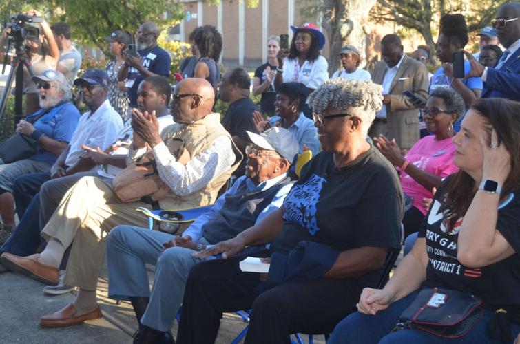 Democratic officials rally voters, campaign workers at Friday gathering