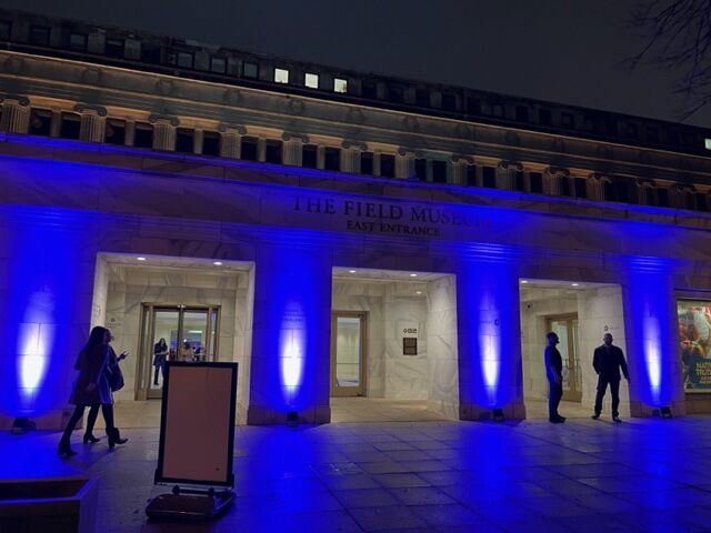 Dramatic up-lights at the Field Museum served as a beacon for guests returning to this much loved event for the first time since the pandemic.