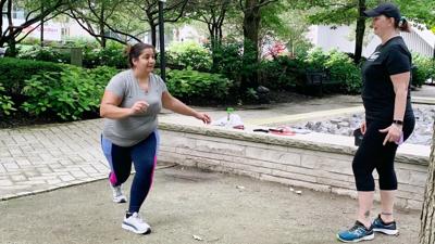 Fitness in Lakeshore East Park