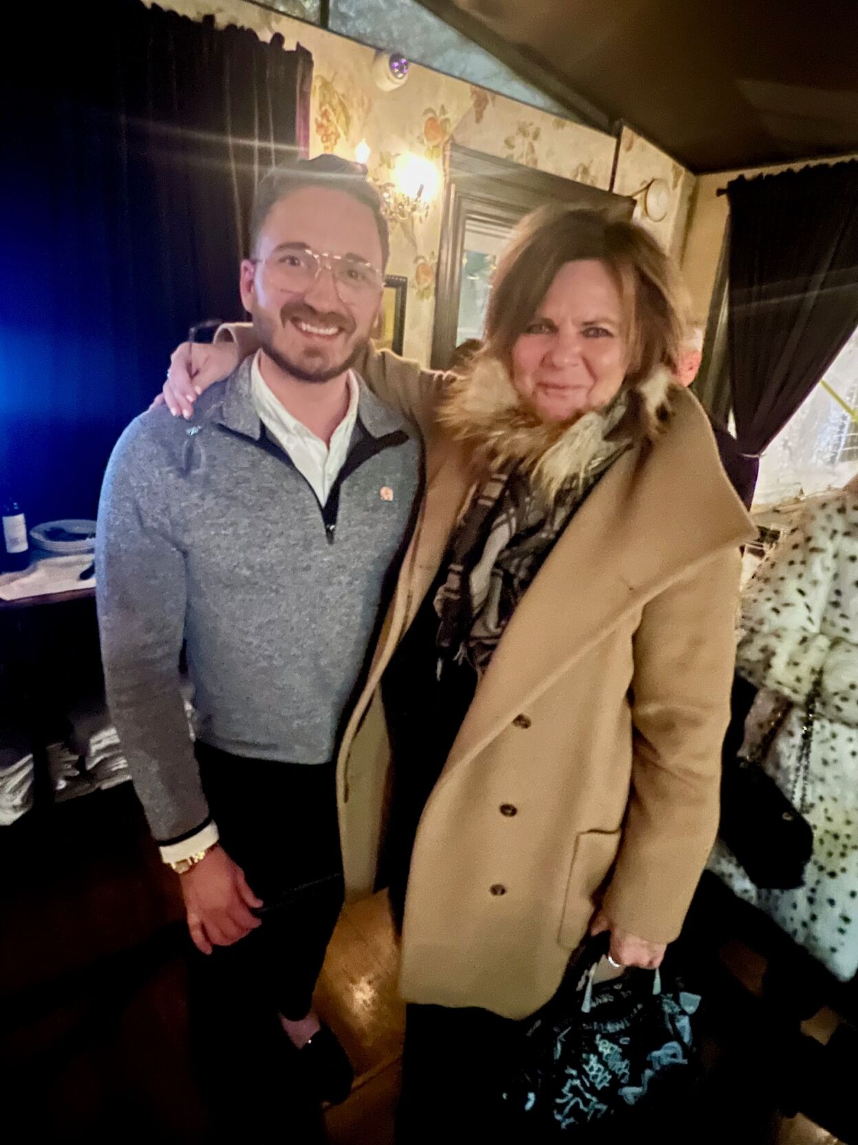 World Central Kitchen's Matt Tripsas and Hedwig Golant, high bidder for live auction dinner package.