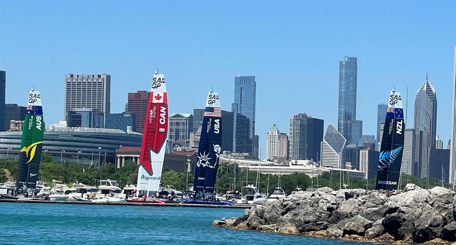 Sail GP Boats head to open water from Soldier Field, June 17