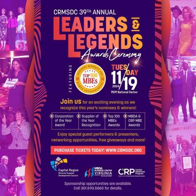 CRMSDC's 39th Annual Leaders & Legends Awards Ceremony