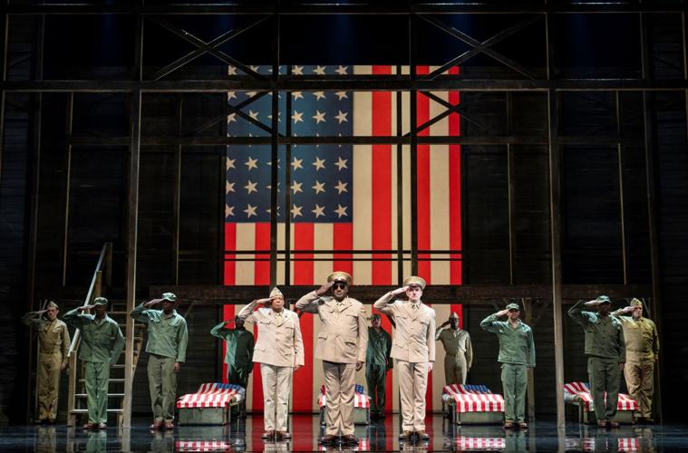 The Cast of the National Tour of "A Soldiers Play."(Photo by Joan Marcus)