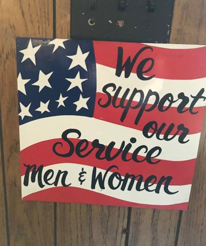 Sign in Dupo American Legion post.