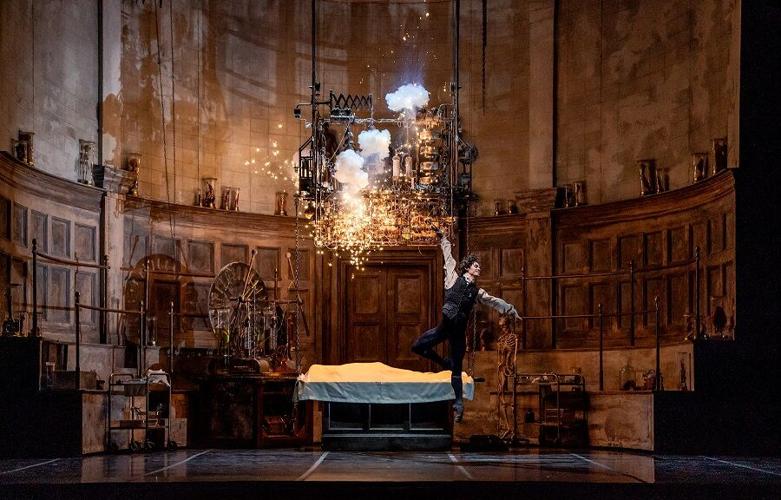 The Joffrey Ballet's "Frankenstein" with Victor Frankenstein portrayed by Jose Pablo Castro Cuevas. (Photo by Cheryl Mann)