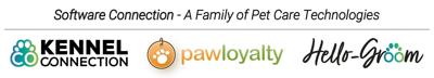 Software Connection - A Family of Pet Care Technologies: Kennel Connection, PawLoyalty, & Hello-Groom (PRNewsfoto/100GROUP)