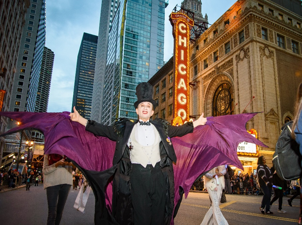 Arts in the Dark Parade tenth anniversary for Halloween