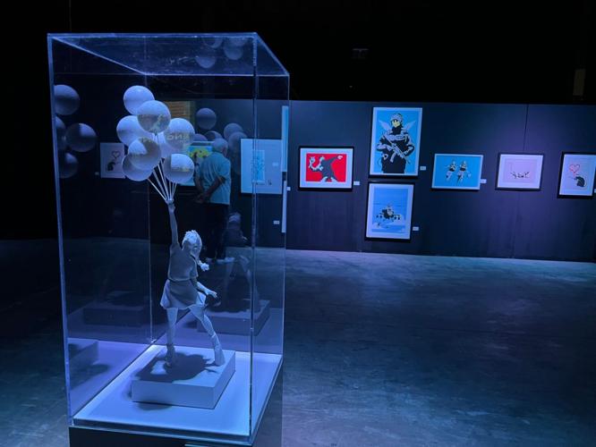 Banksyland exhibition now at Morgan Arts Complex for a limited run. (Photo by Candid Candace Jordan)