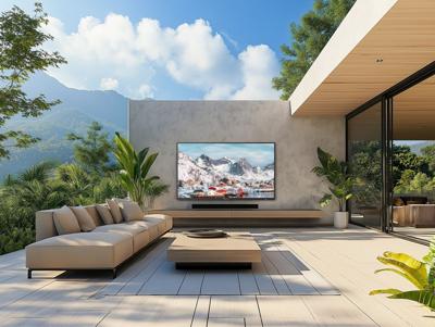 Sylvox Cinema Pro Outdoor TVs with Helio QLED technology deliver 3,500 to 5,000 nits of brightness for cinema-grade visuals in bright outdoor environments. Photo: Sylvox