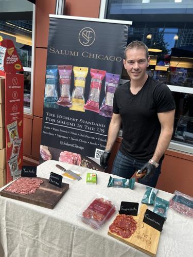 Salumi Chicago was a popular vendor at the Chicago Star Media X Mariano's Lakeshore East Summer Party. (Candace Jordan photo)