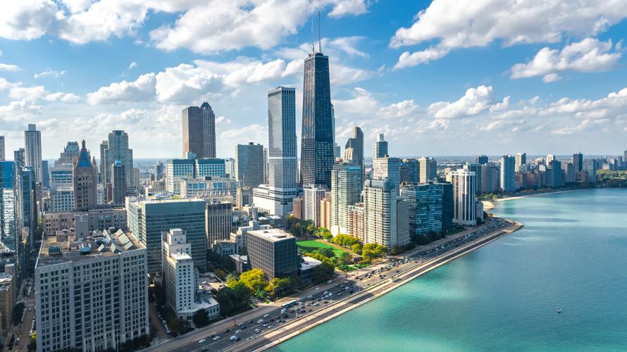 chicago skyline from Shutterstock