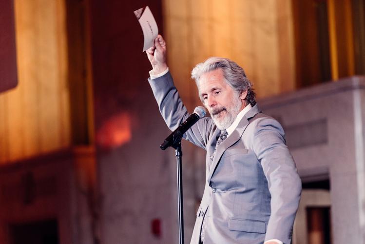 Steppenwolf Ensemble Member Gary Cole emceed Steppenwolf’s 2023 Gala. (Photo by Kyle Flubacker)