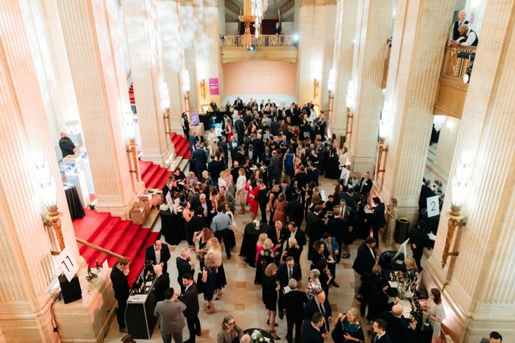 2023 wine auction reception lobby