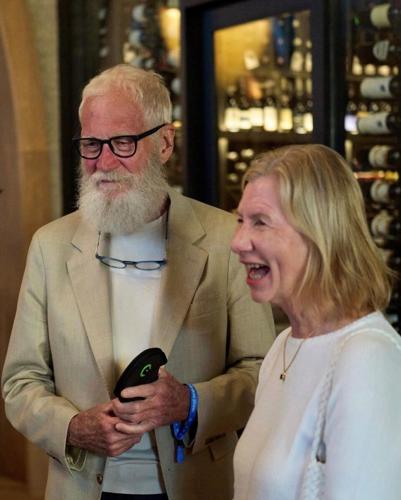David Letterman and friend. (Parrish Lewis Photography)