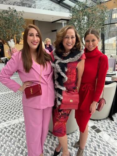 SC president Jean Antoniou with daughters Alex and Andrea.