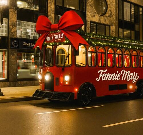 Fannie May Jolly Trolley, exterior. (Photo courtesy of Fannie May)
