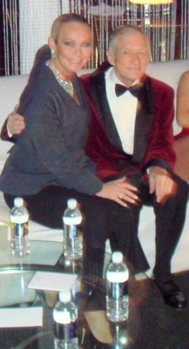 A blurry pic of Hef and me on this NYE.