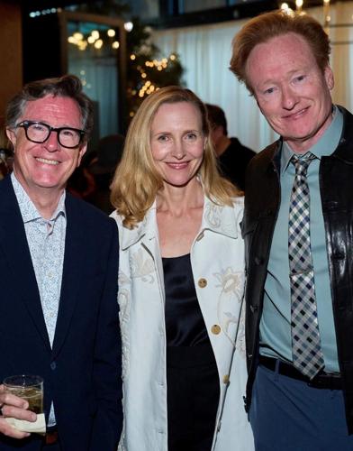Stephen Colbert, Conan O'Brien and friend. (Parrish Lewis Photography)