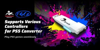 The Brook Wingman FGC 2 converter enables seamless PS5 and PC gaming by supporting over 150+ wired controllers, including fight sticks and gamepads.