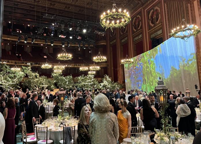 2023 lyric opera wine auction stage set