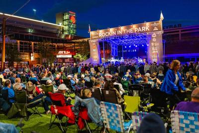 "Rockin in the Park" at Parkway Bank Park Entertainment District in Rosemont, a free concert series now through Aug. 29. (Photo courtesy of Village of Rosemont)