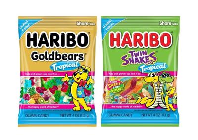 HARIBO Goldbears Tropical and HARIBO Twin Snakes Tropical
