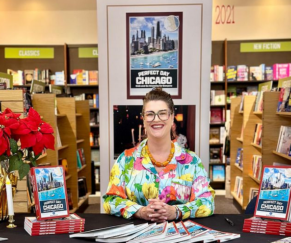 Author Wendy Altschuler at a book signing for "Perfect Day Chicago." (Photo | Wendy Altschuler)