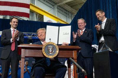 Flying high: Trump orders creation of nation’s first space academy, honors Artemis II crew