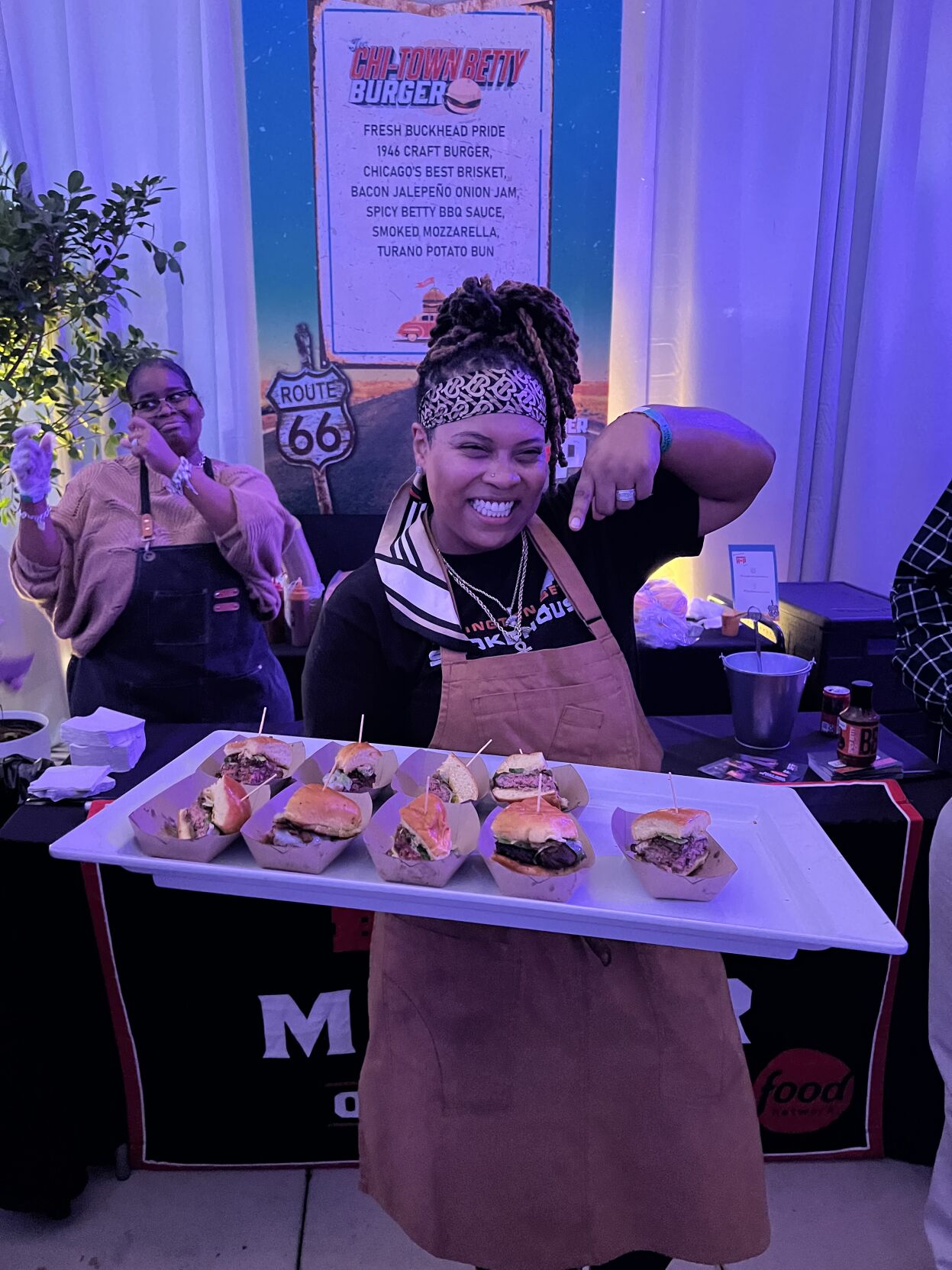Chef Dominique Leach of Lexington Betty's Smokehouse compared the event to a reunion. (Photo by Candace Jordan)