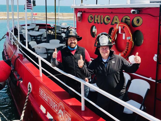 Chicago Fireboat, all aboard!  (Photo by Candace Jordan)