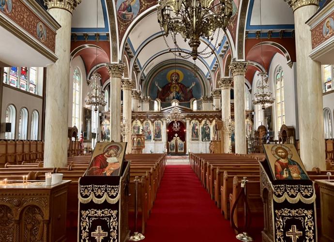 Beautiful interior of the Annunciation Greek Orthodox Church at 1017 N. LaSalle.