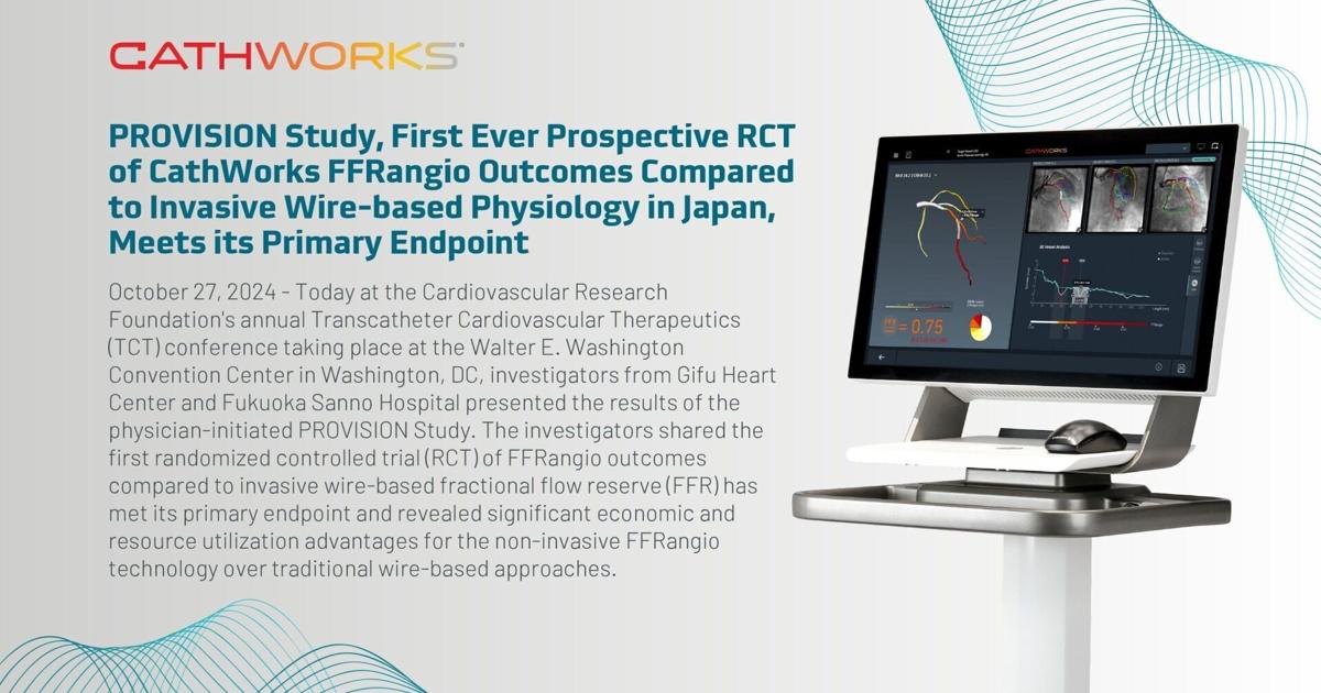 The First Rct Study PROVISION Study, First Ever Prospective RCT of CathWork | Trending From ...