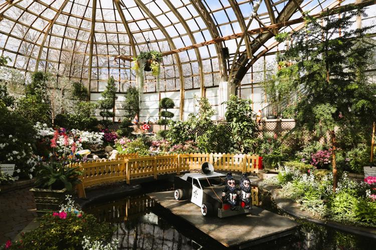 Lincoln Park Conservatory's "Sweet Gnome Chicago" flower show, now through May 12. (Photo | Lincoln Park Conservatory)