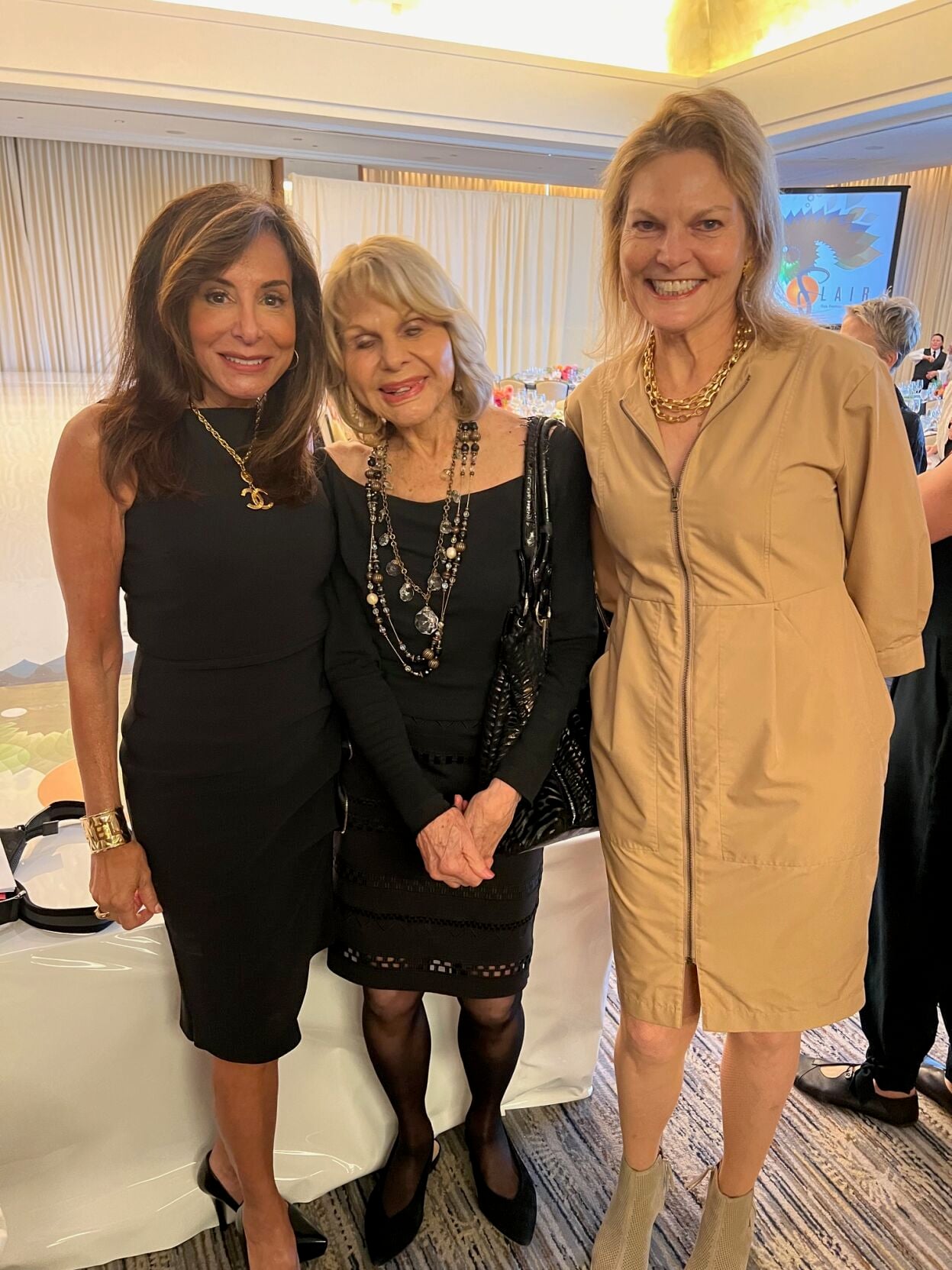 Tracey DiBuono with Martha and Laura Wallace.