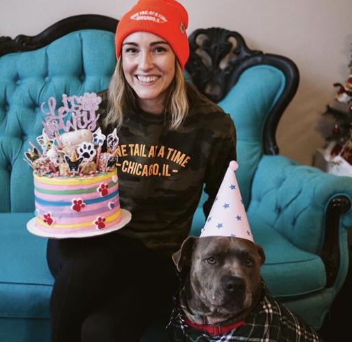 One Tail at a Time, an animal rescue in Chicago, celebrated its 14th birthday. Shown here, Heather Owen, executive director/co-founder, with a happy rescue.