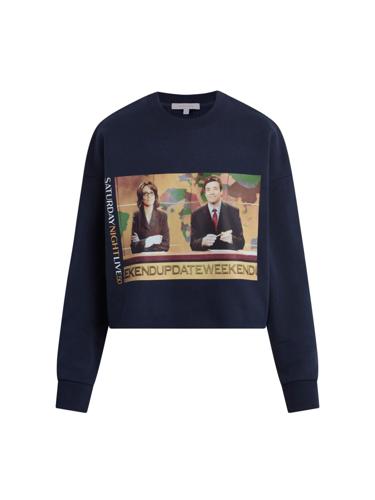 Saks x SNL50 Favorite Daughter Weekend Update Cropped Sweatshirt