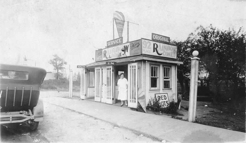 Katherine Sapp at The Original Rainbow Cone stand on Chicago’s South side, circa 1926. (Provided image)