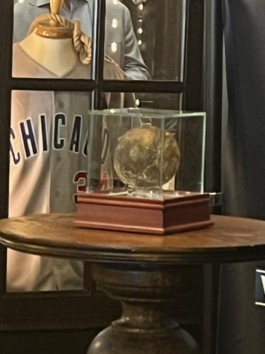 The infamous "Black Sox Ball" from the 1919 World Series.