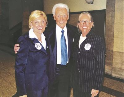 Bob Barker with PAWS founder Paula Fasseas and founding donor Ann Lurie, who helped fund PAWS Chicago’s Lurie Spay/Neuter Clinic, the largest low-cost and free spay/neuter clinic in Chicago. (Photo courtesy of PAWS Chicago)