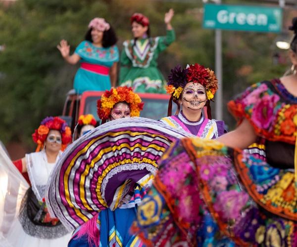 The Día de los Muertos Parade & Festival, on Saturday October 29, 2022, at Heritage Plaza. (Michael Cavazos/News-Journal Photo)
