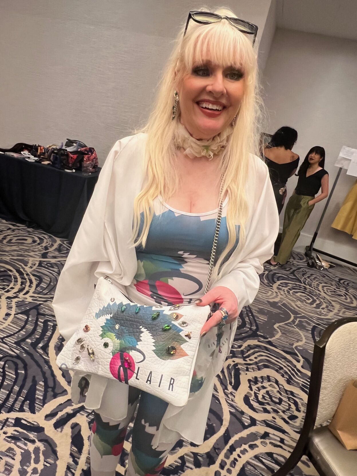 Designer Lauren Lein displaying her "FLAIR pride."