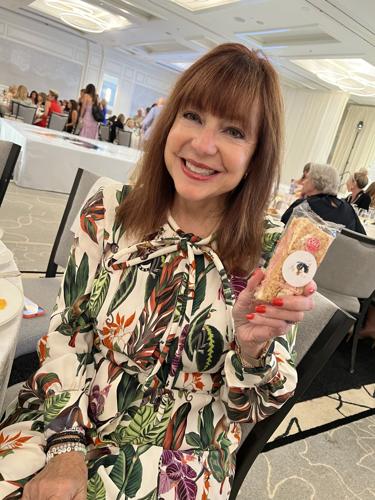 Eli's Cheesecake Company's Maureen Schulman donated 300 Rice Krispie treats to "sweeten" the goodie bags. (Candace Jordan photo)