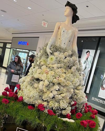 Floral display of Audry Hepburn.
